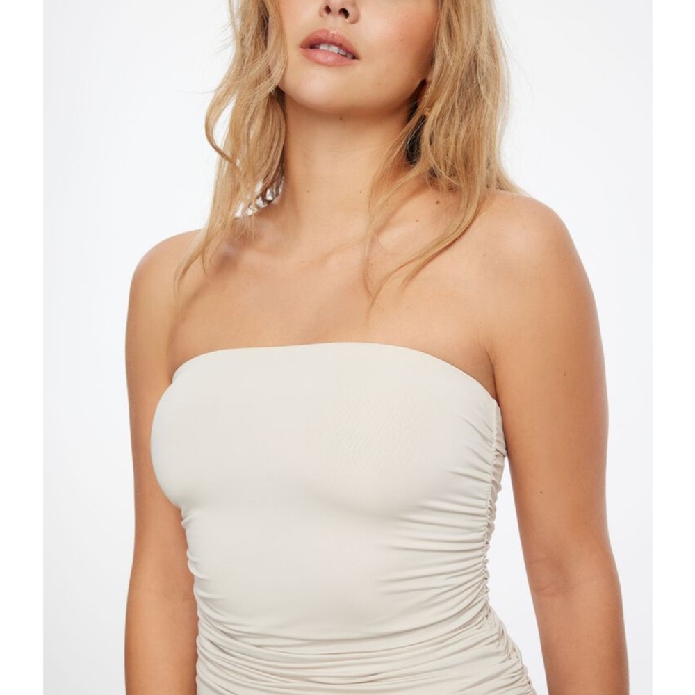 Dynamite Shirred Tube Top